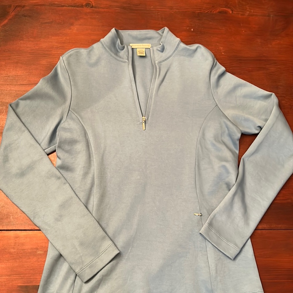 Fairway & Greene Light Blue Quarter-Zip Pullover